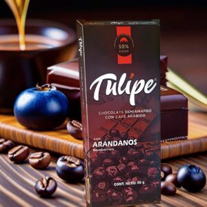 Chocolate Semiamargo con Café Arábigo y Arándanos