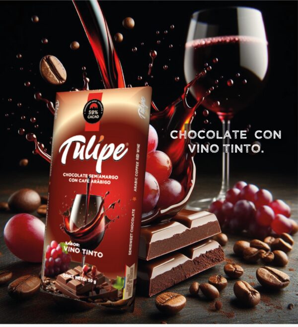 Chocolate con vino tinto