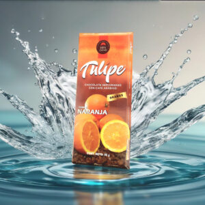 Chocolate Semiamargo con Café Arábigo con Esencia de Naranja